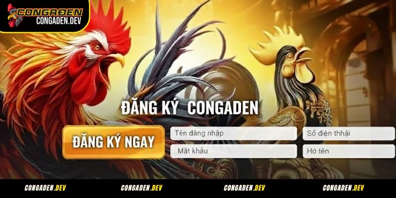 Hướng dẫn 4 bước đăng ký Congaden trên website